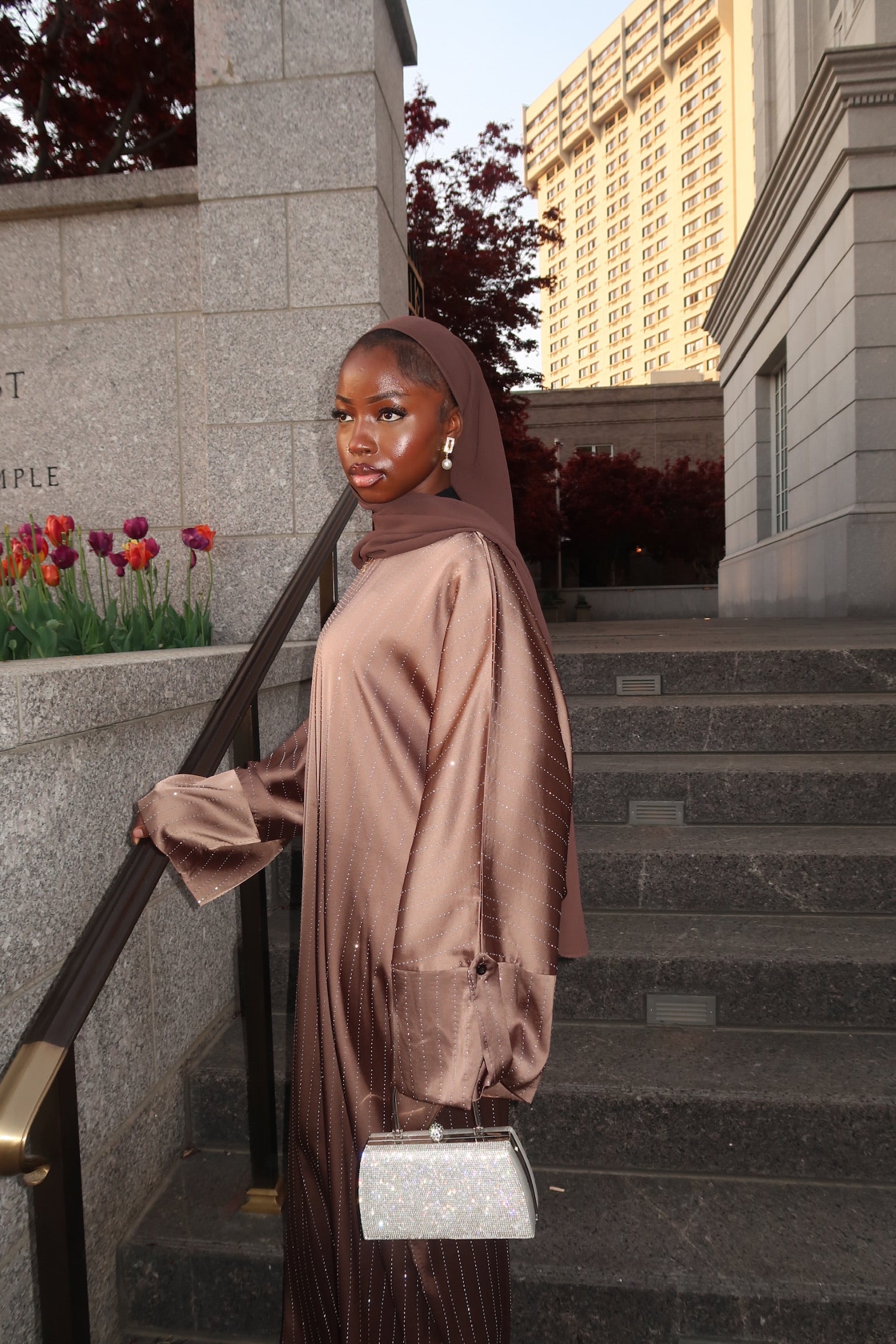 Nazāra Kaftan Bronze – Bah Modesty - Main Image